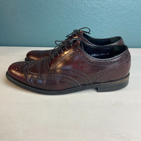 Florsheim Royal Imperial Brogue Lace Up Wingtip Burgundy 8D main image 10